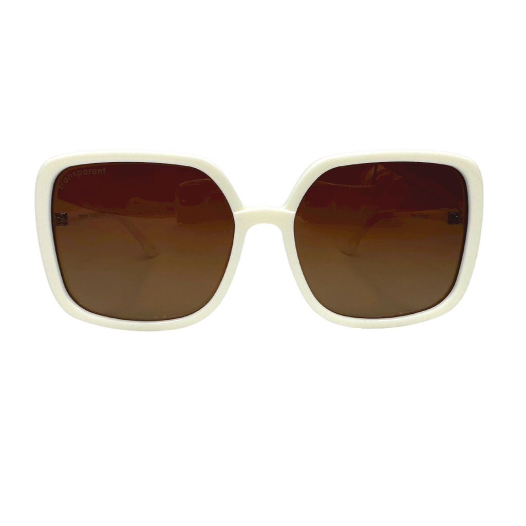 NWT Transparent Janis Polarized Sunglasses Black and White Janis main image 4
